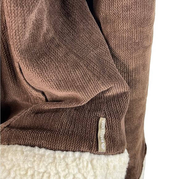 Vintage Y2K Quicksilver Corduroy Jacket Coat 90s Grunge Boho Retro Goblin Brown - Picture 3 of 8